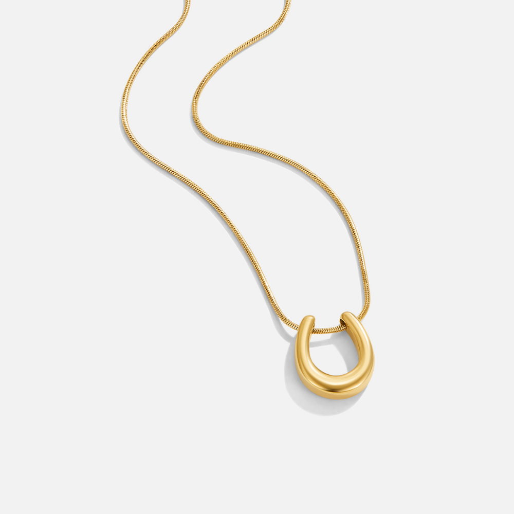 Golden Horseshoe Necklace