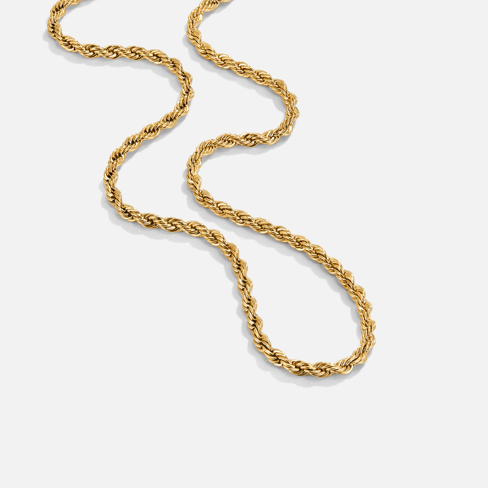 Calla Gold Twisted Chain Necklace