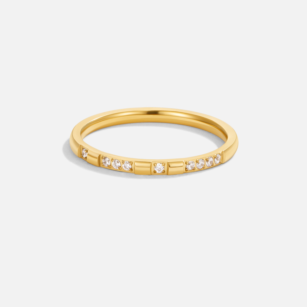 Emery Crystal & Gold Ring