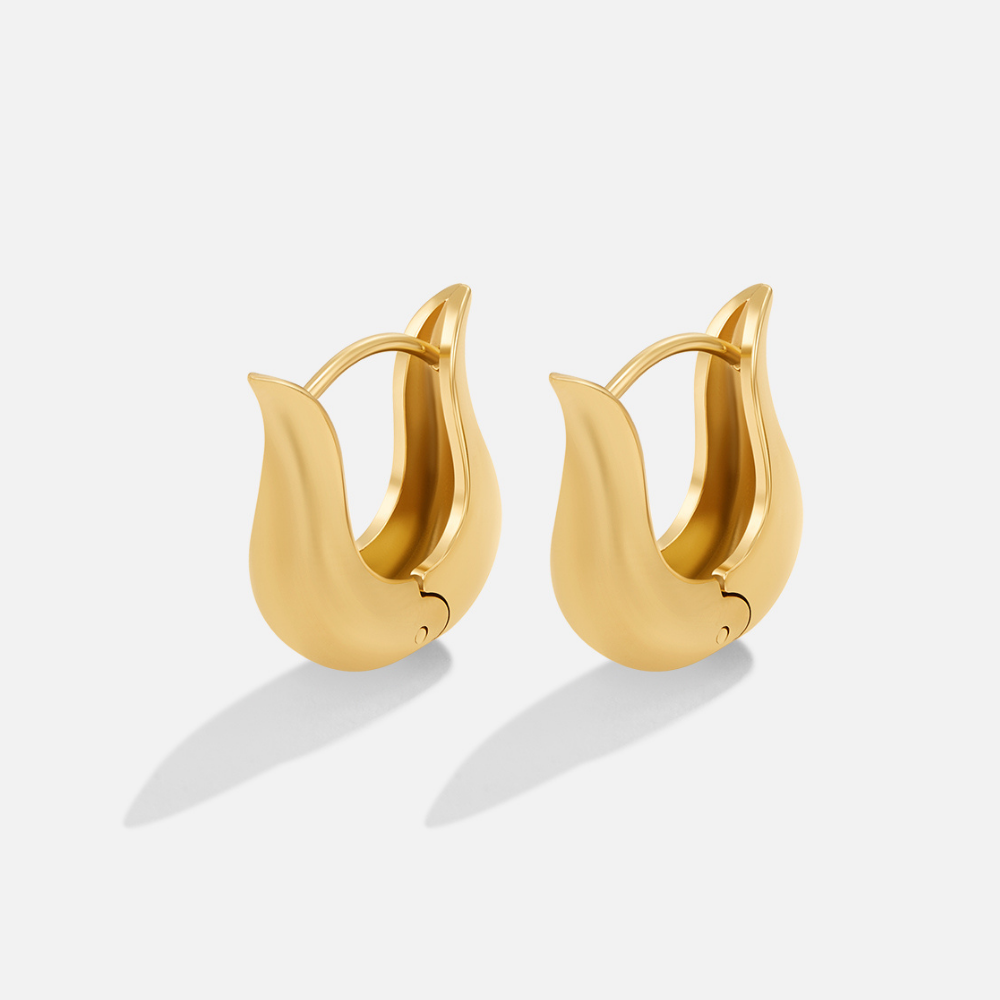 Harper Gold Hoop Earrings