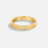 Forever Love Crystal Gold Ring