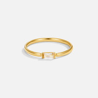 Leonore Baguette Crystal Ring