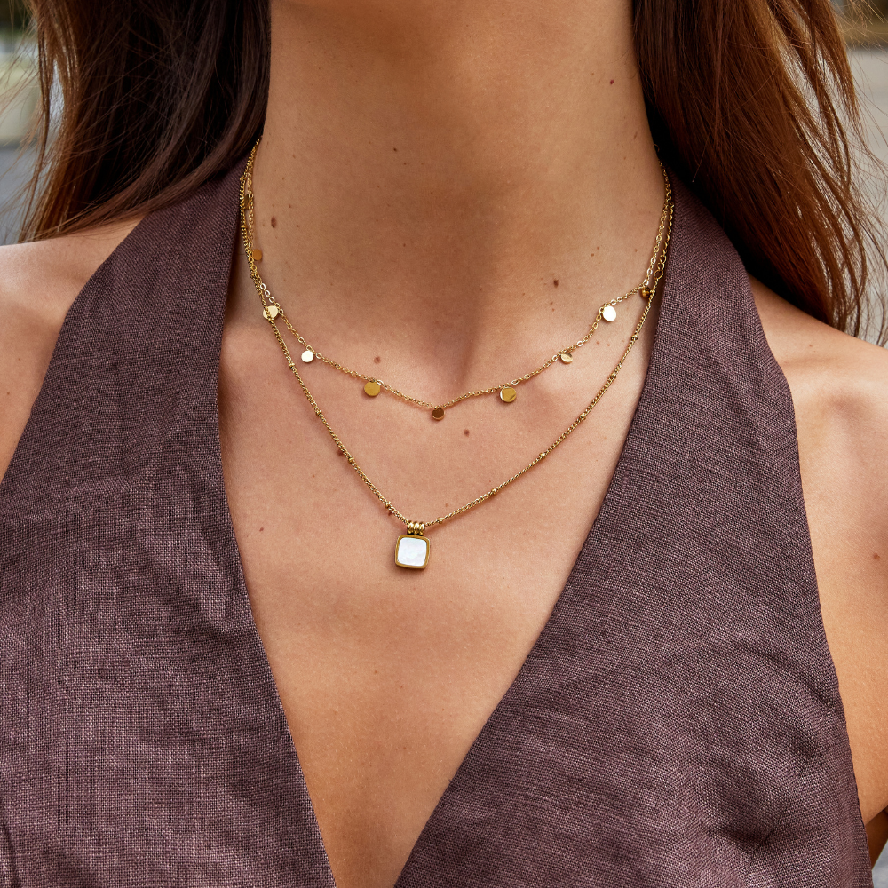 Agatha Gold Droplet Necklace