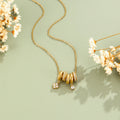 Aurea Gold Ring Pendant Necklace