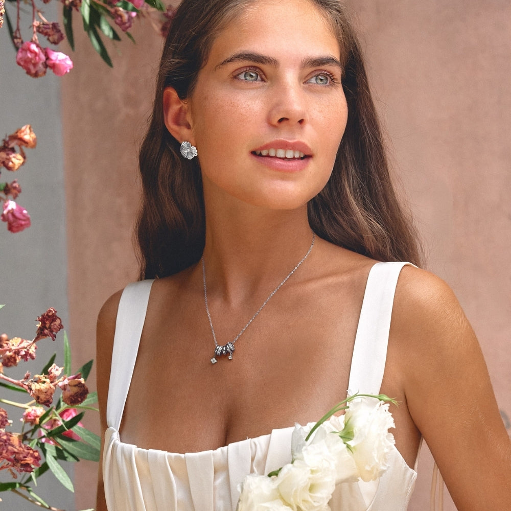 Aurea Silver Ring Pendant Necklace