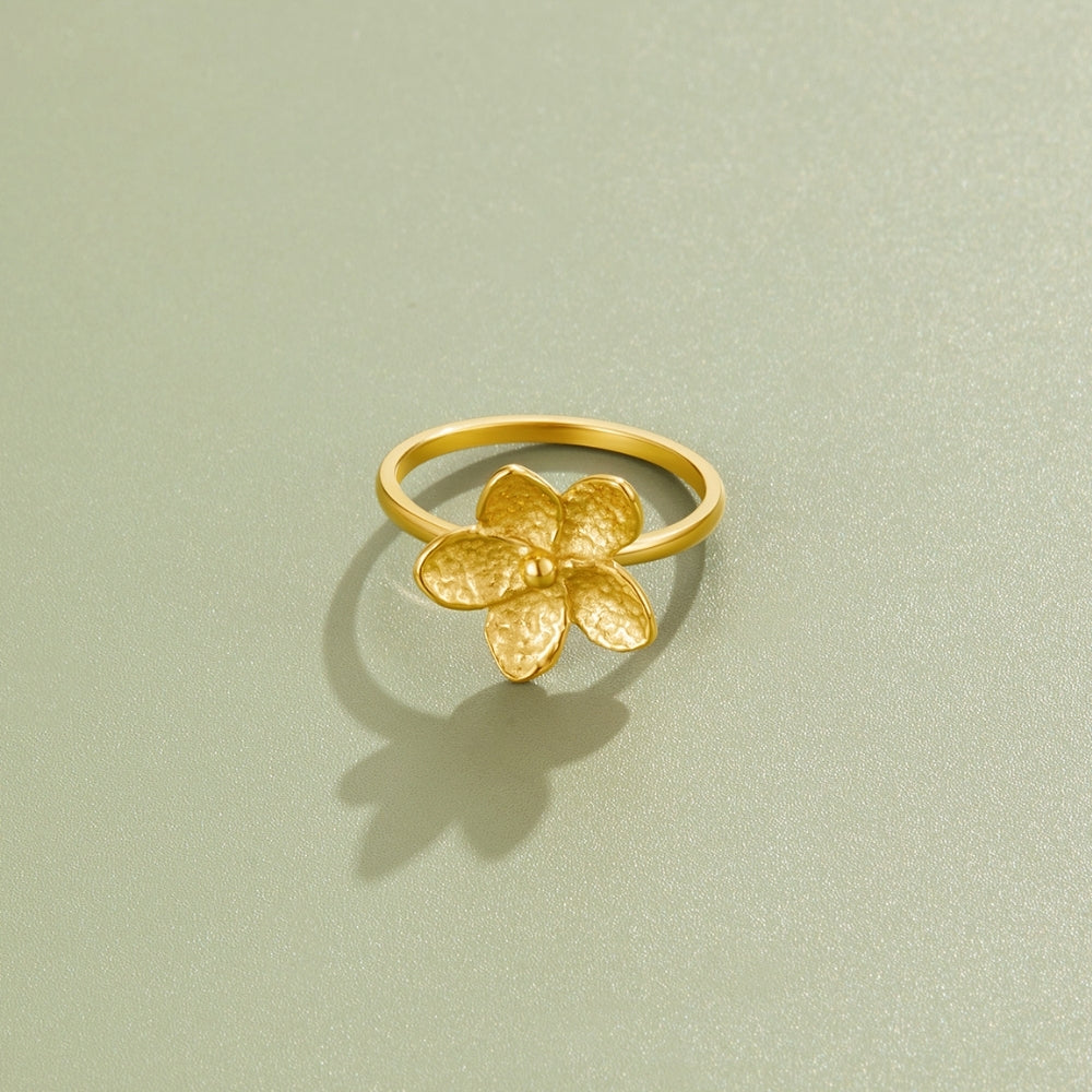 Blooming Gold Flower Ring