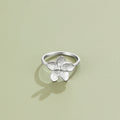 Blooming Silver Flower Ring