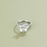 Blooming Silver Flower Ring