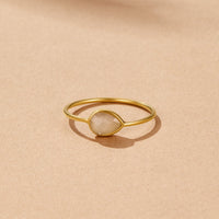 Clara Teardrop Stone Ring