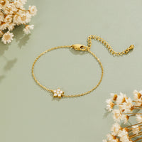 Elara Crystal Bloom Gold Bracelet