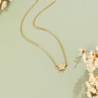 Elara Crystal Bloom Gold Necklace