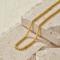 Elena Gold Ball Chain Necklace