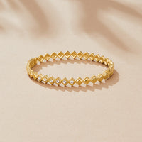 Elle Crystal Marquise Bangle
