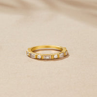 Emily Crystal Baguette Ring