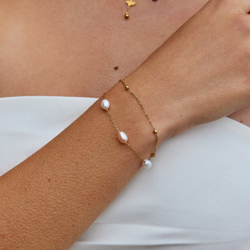 Freshwater Pearl Layered Bracelet - Beautiful Earth Boutique