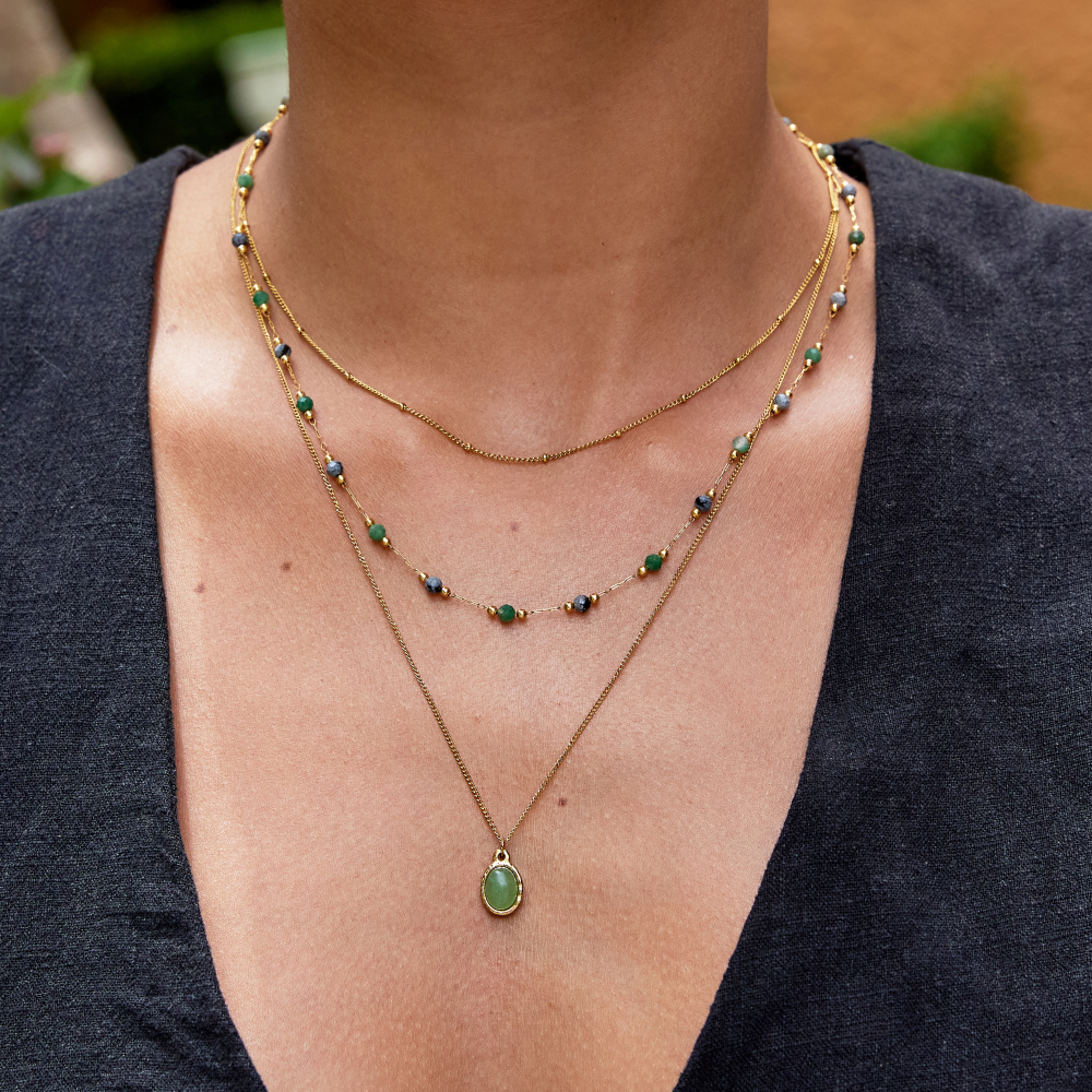 Green Aventurine Pendant Necklace