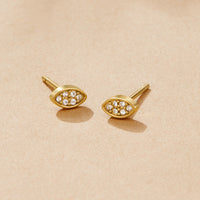 Gold Montana Stud Earrings