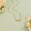 Golden Crystal Vine Necklace