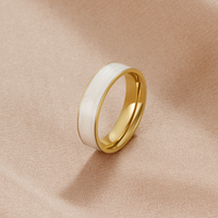 Sahara White Band Ring