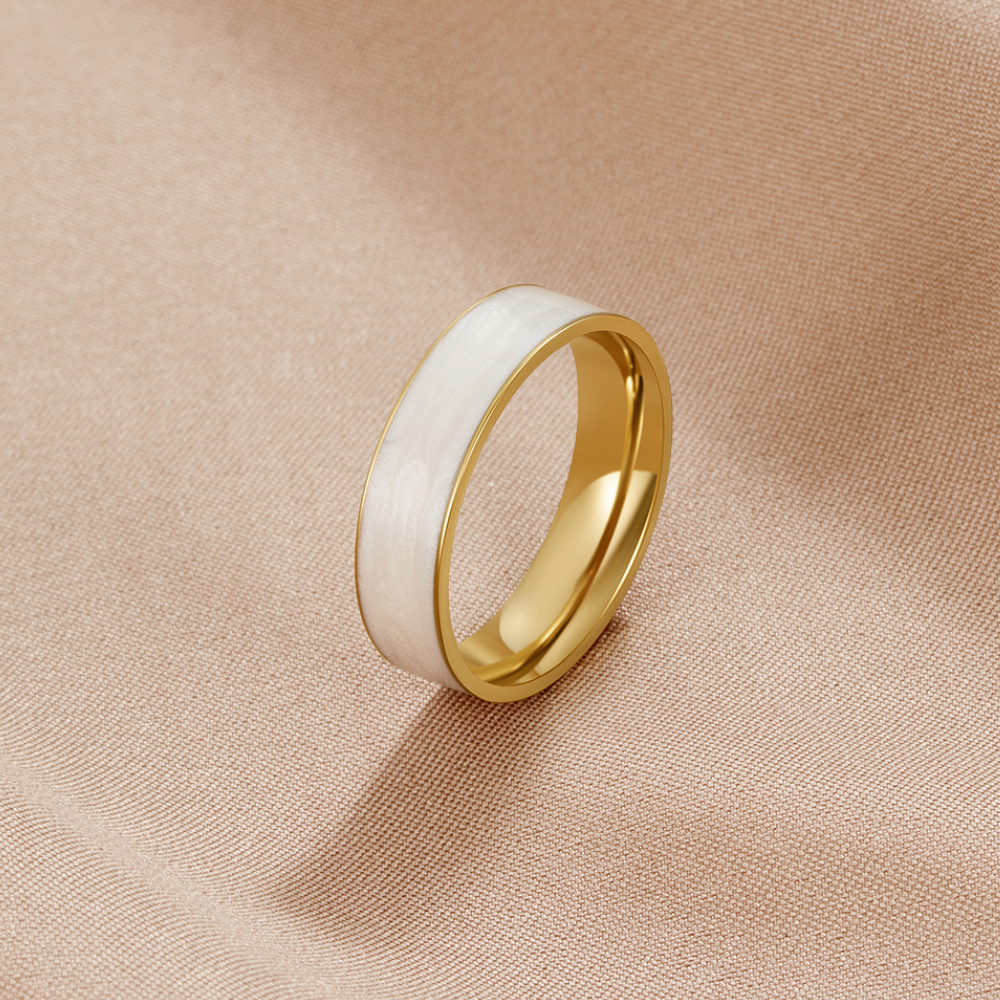 Sahara White Band Ring