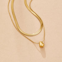 Layered Bella Teardrop Necklace