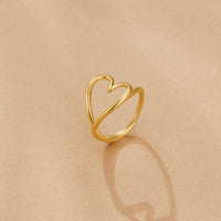 Melted Gold Heart Ring
