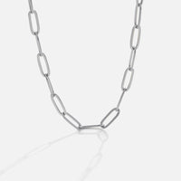Paperclip Silver Necklace