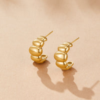 Rene Gold Puff Earrings