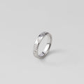 "Seascape" Engraved Silver Band Ring