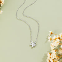 Silver Blossom Pendant Necklace