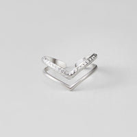 Silver Harper Layered Wrap Ring