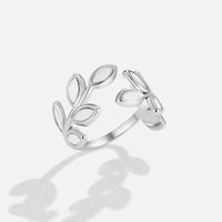 Silver Leaf Ring
