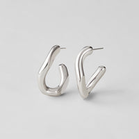 Silver Nevada Hoop Earrings