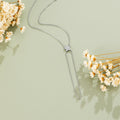 Silver & Crystal Bloom Lariat Bracelet