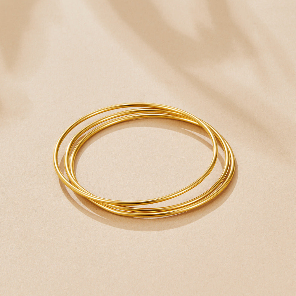 Solana Gold Bangle Set