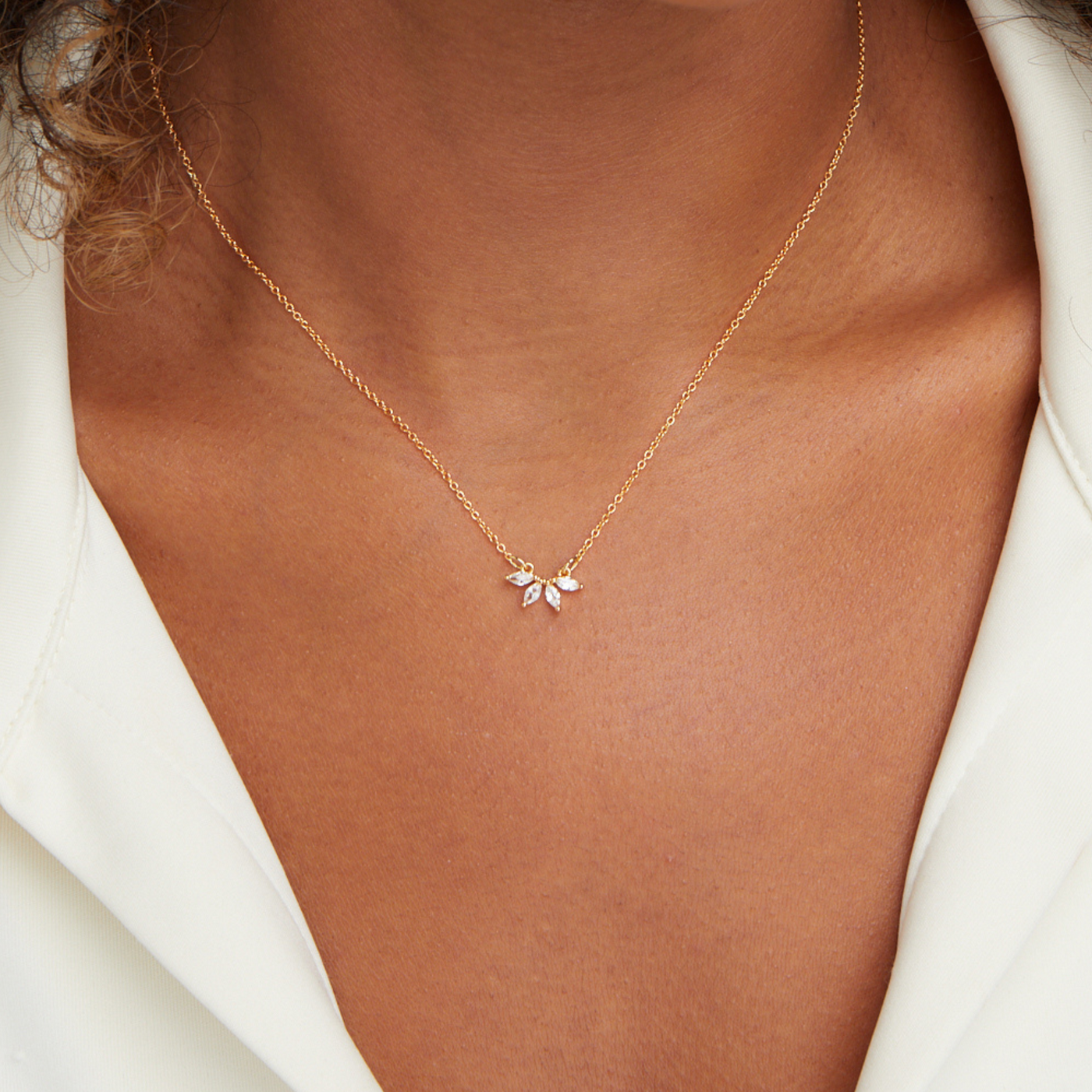 Free Tiffany Crystal Leaf Pendant Necklace