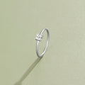Tiny Petal Silver Ring