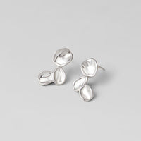 Tori Silver Petal Drop Earrings