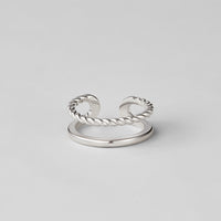 Twisted Tyra Silver Ring