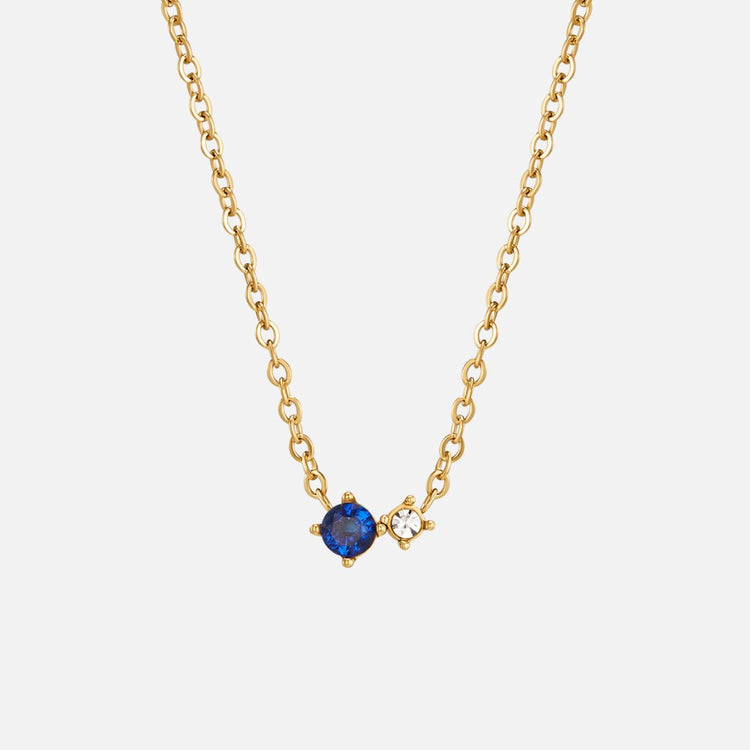 Alea Crystal Birthstone Necklace - Beautiful Earth Boutique