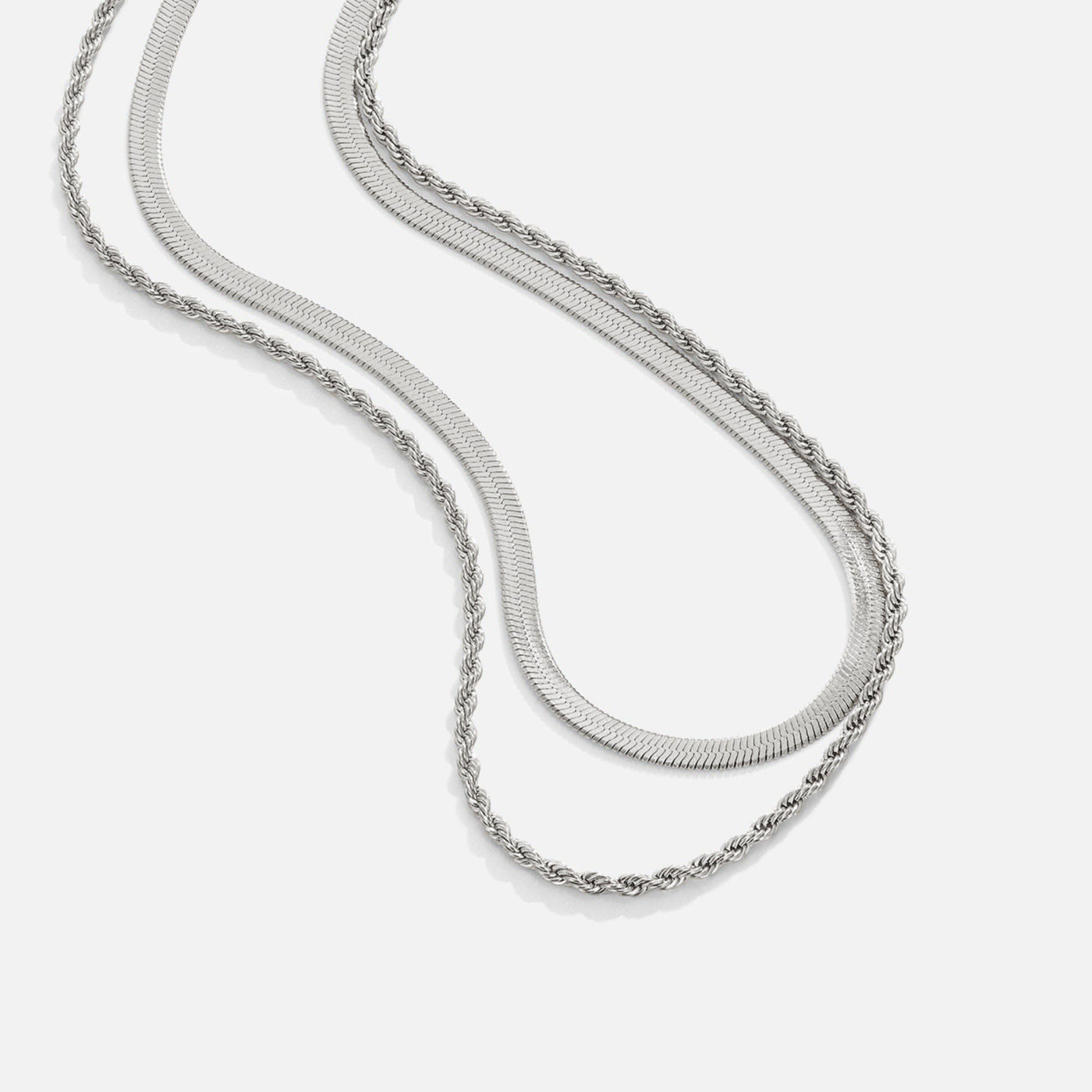 Alexandra Silver Layered Necklace - Beautiful Earth Boutique