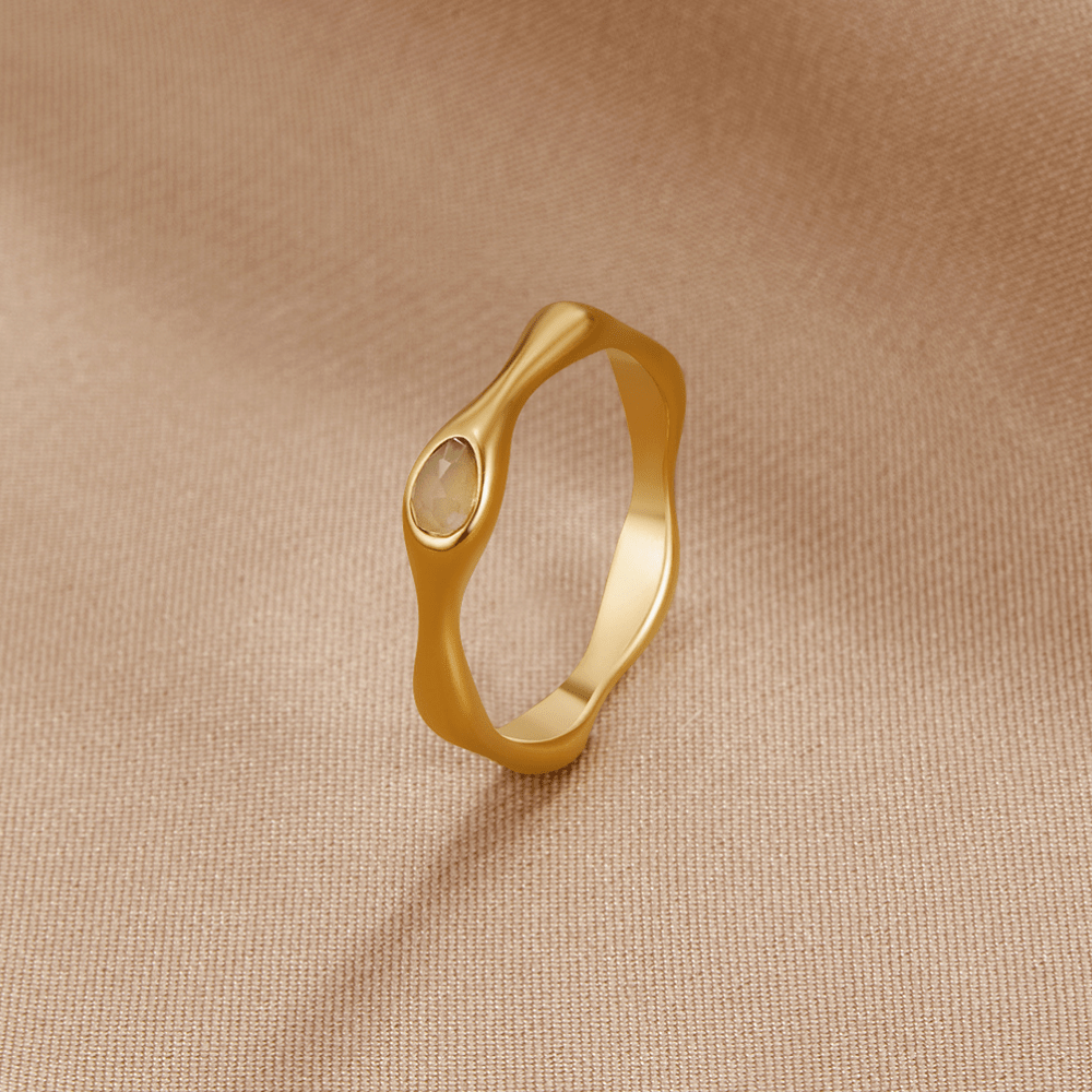 Amalfi Wave Gold Ring - Beautiful Earth Boutique