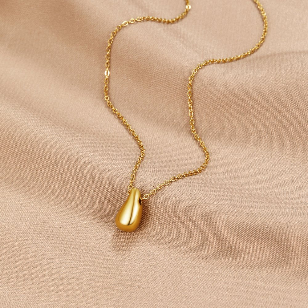 Amara Golden Teardrop Necklace - Beautiful Earth Boutique