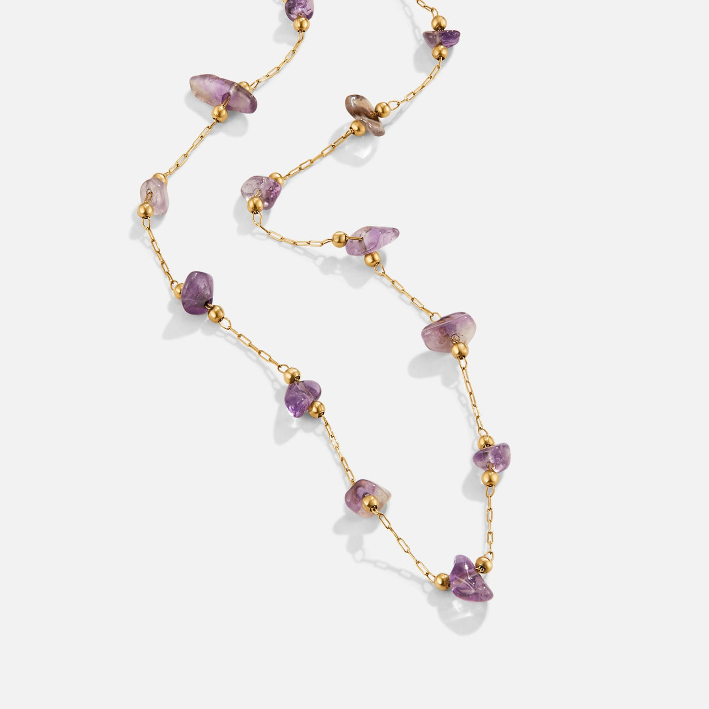 Amethyst Crystal Bead Necklace - Beautiful Earth Boutique