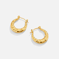 Anaya Geometric Gold Hoop Earrings - Beautiful Earth Boutique
