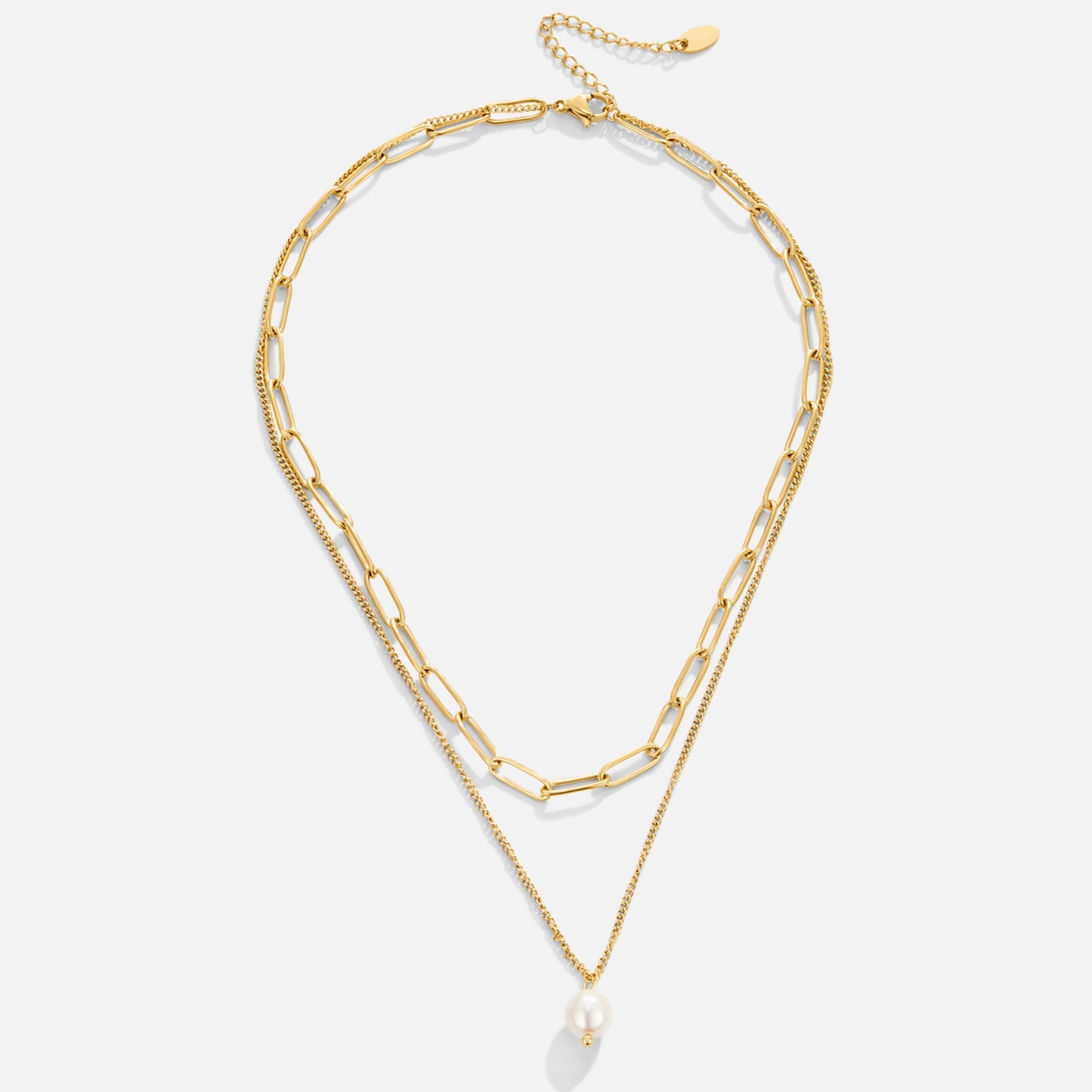 Angela Pearl Gold Necklace - Beautiful Earth Boutique