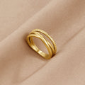 Ara Twisted Crossed Ring - Beautiful Earth Boutique