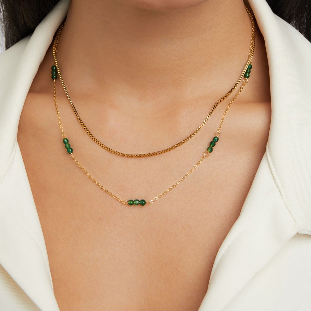 Arizona Green Stone Necklace - Beautiful Earth Boutique