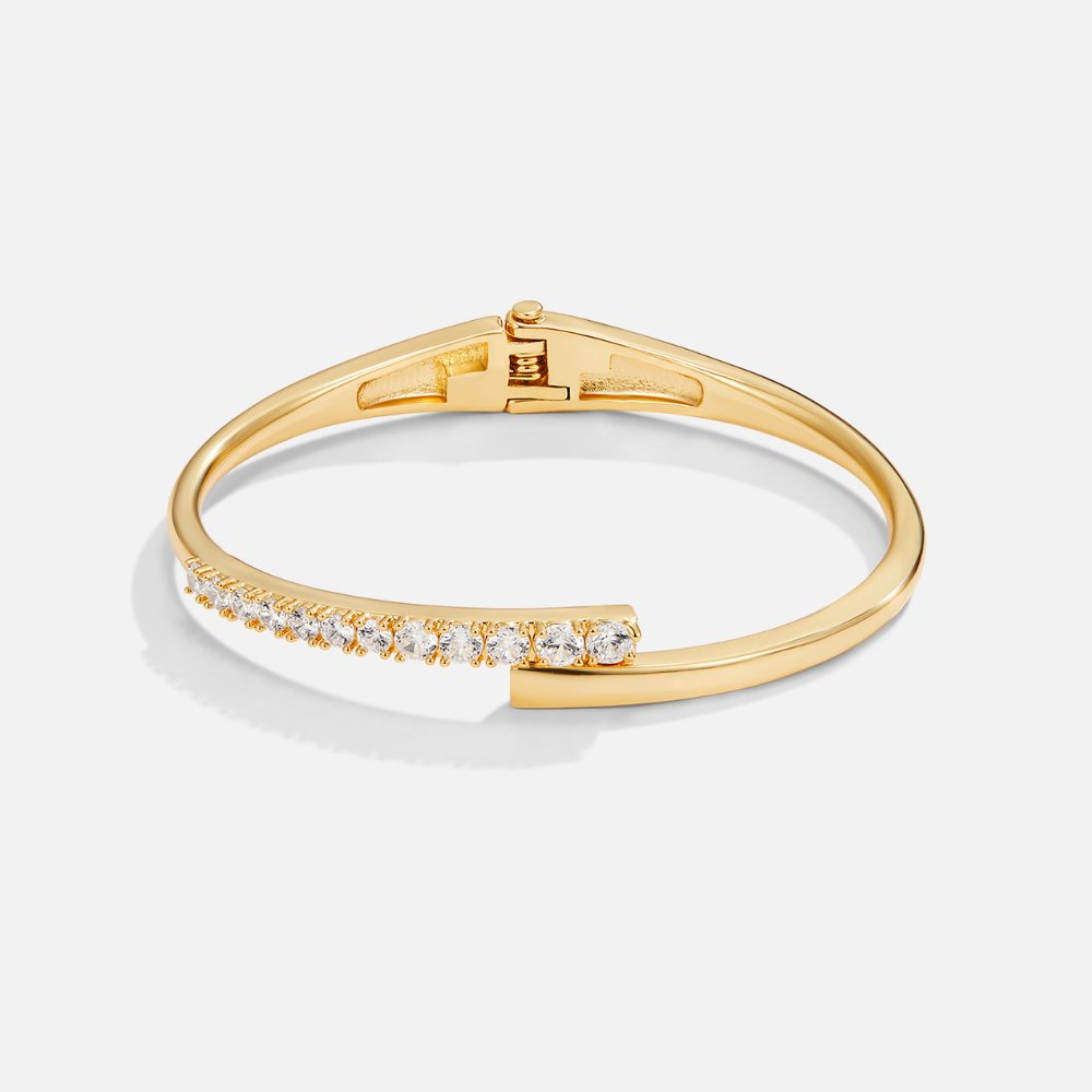 Arya Gold & Crystal Bangle - Beautiful Earth Boutique