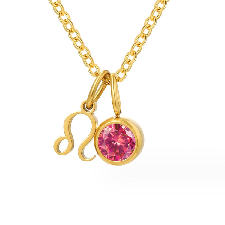 Astria Zodiac Birthstone Necklace - Beautiful Earth Boutique